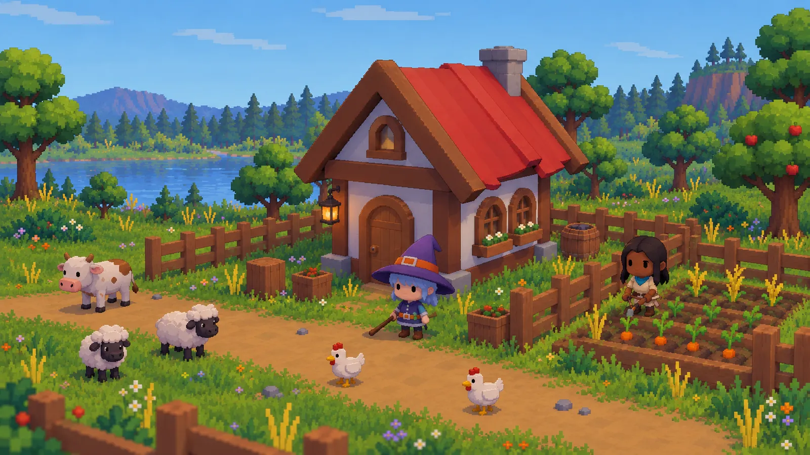 A homestead on the island