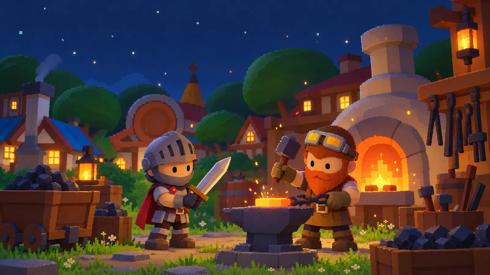 Smithing at the forge